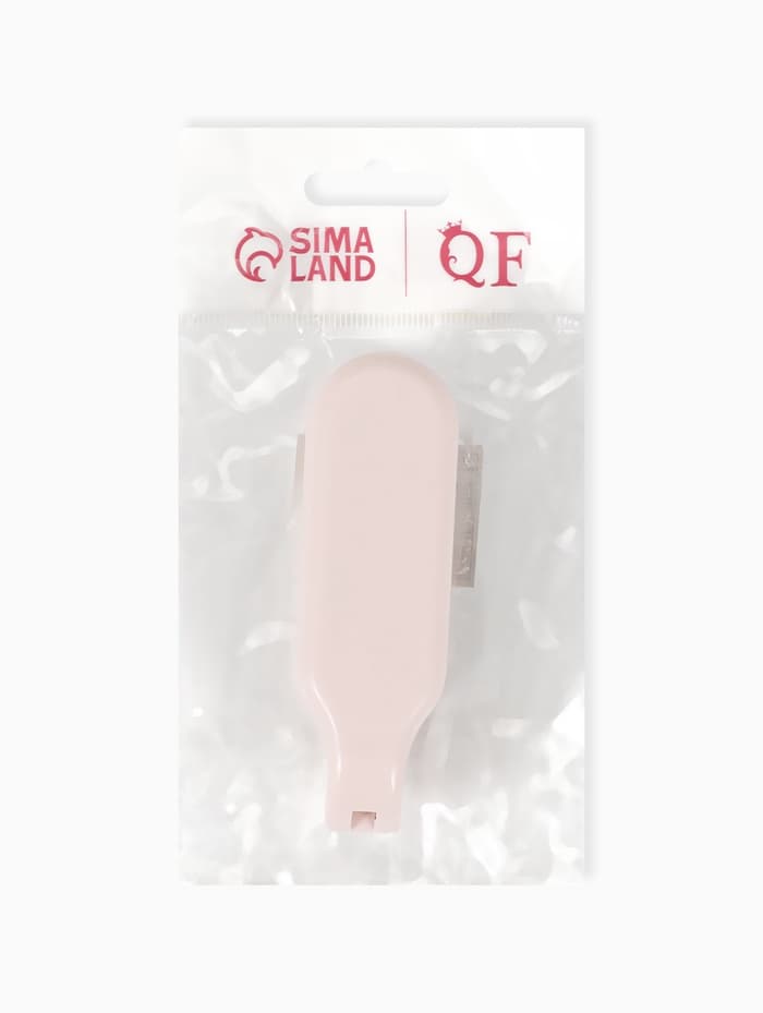 Расчёска массажная, складная, с зеркалом, 3×10 см, цвет пыльно-розовый