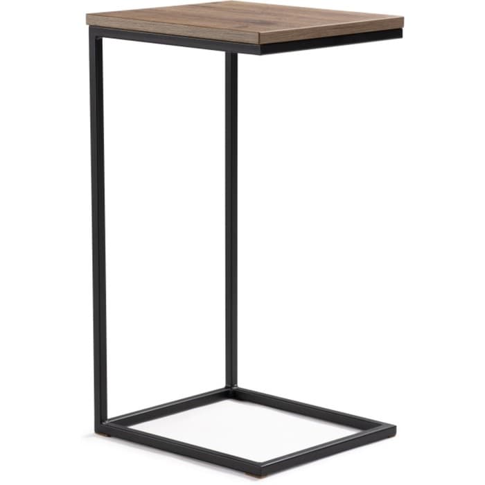 Столик журнальный «Геркулес», 300×340×620 мм, металл, цвет дуб велингтон/черный
