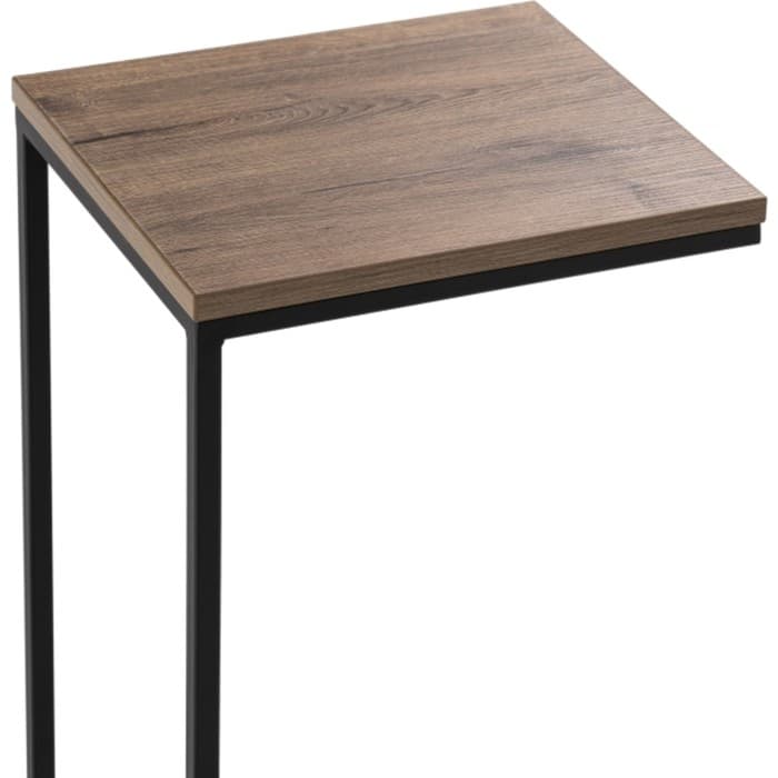 Столик журнальный «Геркулес», 300×340×620 мм, металл, цвет дуб велингтон/черный