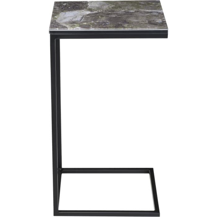Столик журнальный «Геркулес», 300×340×620 мм, металл, цвет королевский мрамор/черный