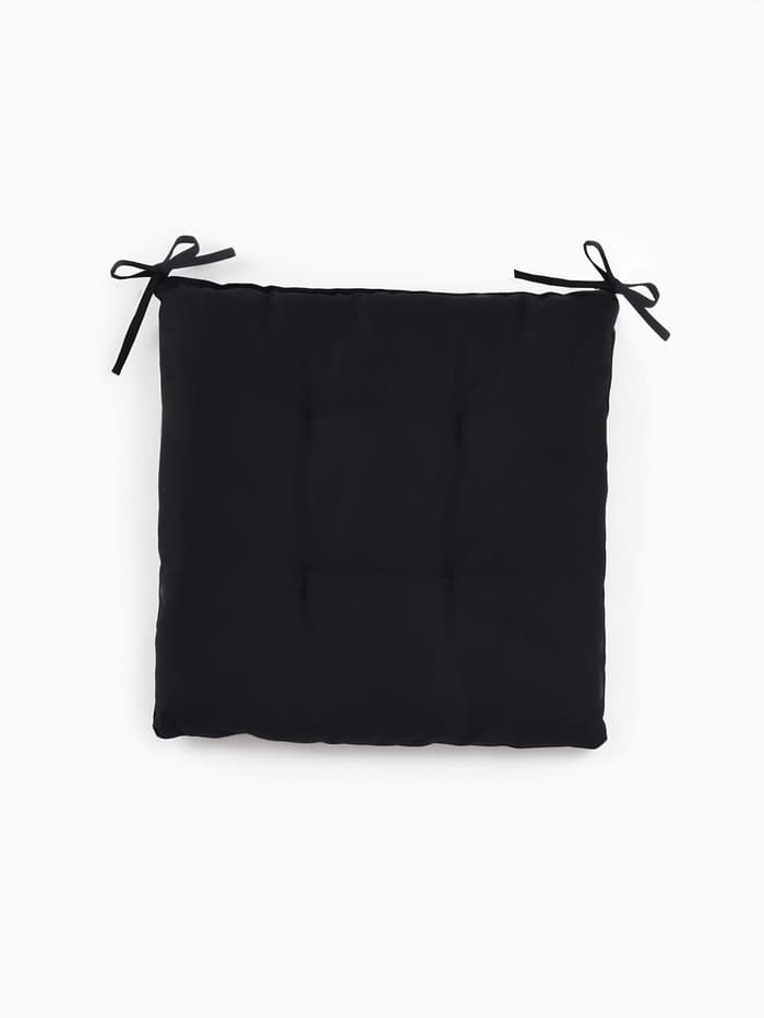 Подушка на стул «Этель» Home, 42×42 см, чёрная