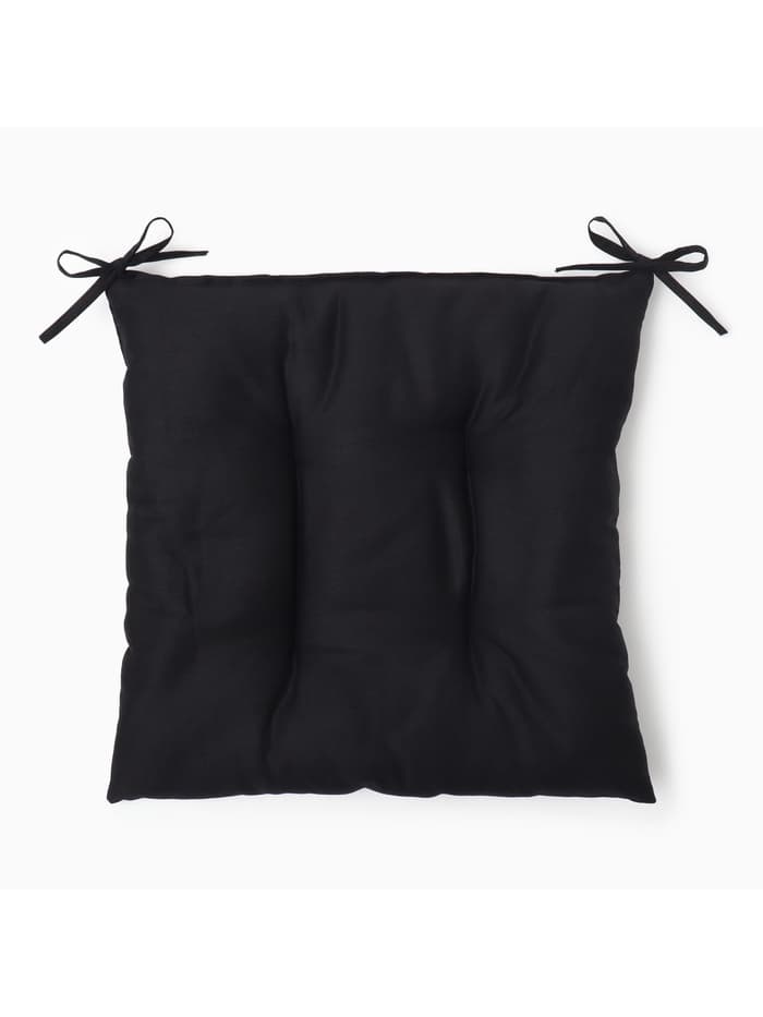 Подушка на стул «Этель» Home, 42×42 см, чёрная