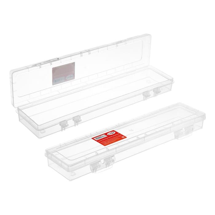 Пенал пластиковый футляр 350×90×35 Гамма, прозрачный 10122033