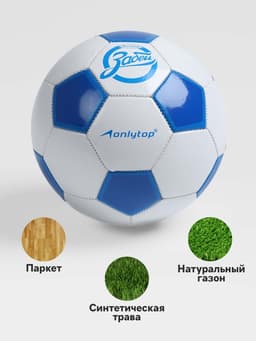 Футбольный мяч ONLYTOP «Забей», машинная сшивка, 32 панели, размер 5, PVC