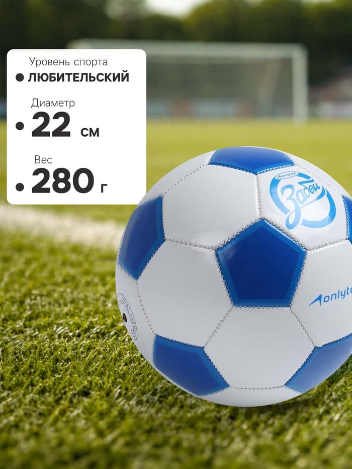 Футбольный мяч ONLYTOP «Забей», машинная сшивка, 32 панели, размер 5, PVC