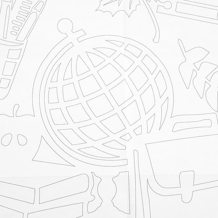 Декор на окна «День знаний»