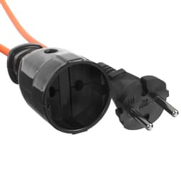 Удлинитель на рамке Luazon Lighting ECO, 1 розетка, ПВС 2×0.75, 6 А, 1300 Вт, IP 20, 20 м, Оранжевый