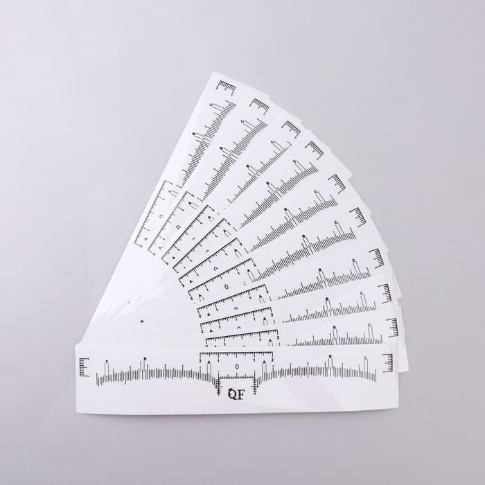 Трафареты - наклейки для оформления бровей, набор - 10 шт.