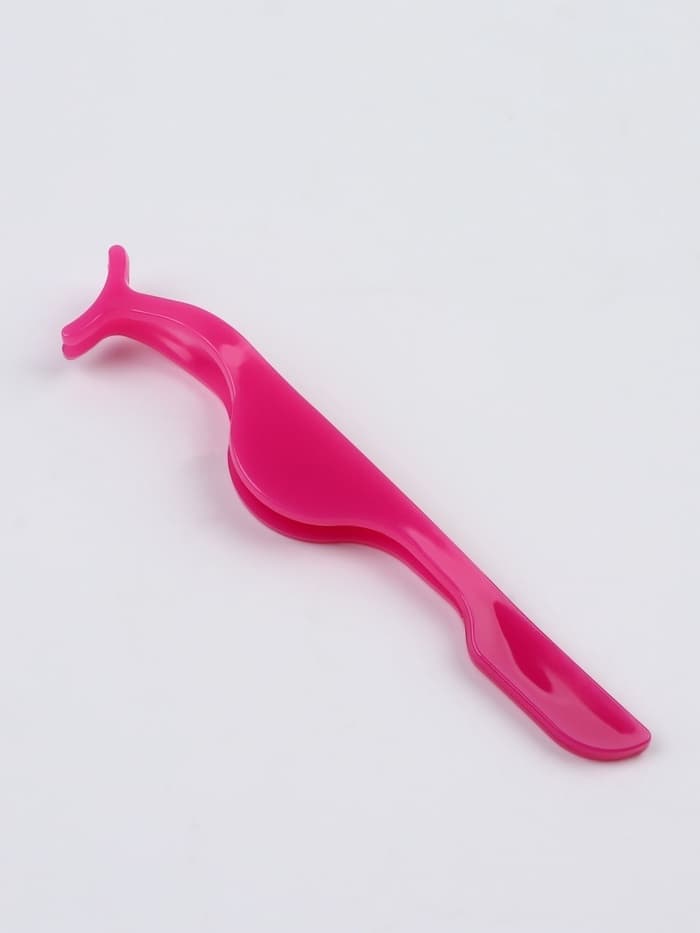 Пинцет для накладных ресниц, 10.8×1.8 см, розовый