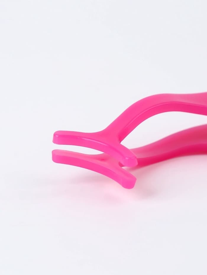 Пинцет для накладных ресниц, 10.8×1.8 см, розовый