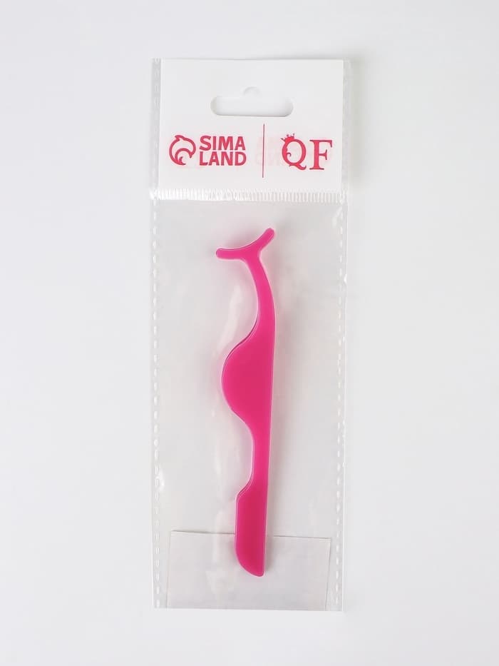 Пинцет для накладных ресниц, 10.8×1.8 см, розовый