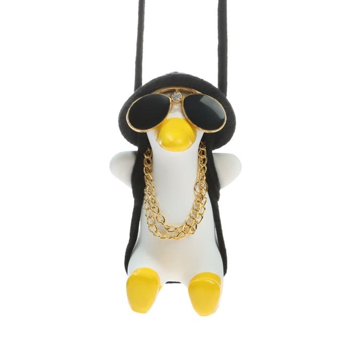 Подвес автомобильный, на зеркало«Утка в очках» высота 8 см, шнурок 50 см