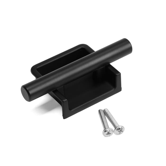 Ручка врезная, Hidden, мо 32 мм, чёрная