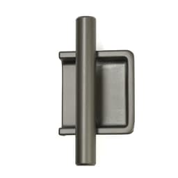 Ручка врезная, Hidden, мо 32 мм, тёмная, железо