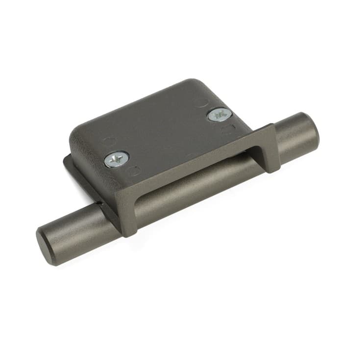 Ручка врезная, Hidden, мо 32 мм, тёмная, железо