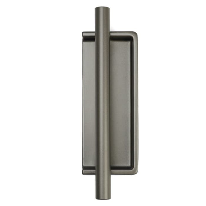 Ручка врезная, Hidden, мо 96 мм, тёмная, железо