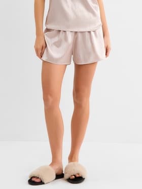 Шорты домашние женские MINAKU: Home collection, бежевые, размер 46