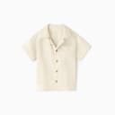 Рубашка для мальчика «Крошка Я» Linen, рост 86-92, молочная