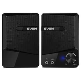 Колонки Sven 248, формат акустики 2.0, 6 Вт, USB, чёрные
