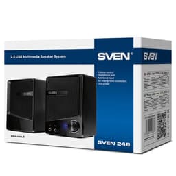 Колонки Sven 248, формат акустики 2.0, 6 Вт, USB, чёрные