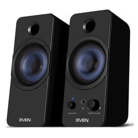 Колонки Sven 431, формат акустики 2.0, 6 Вт, Bluetooth, USB, чёрные