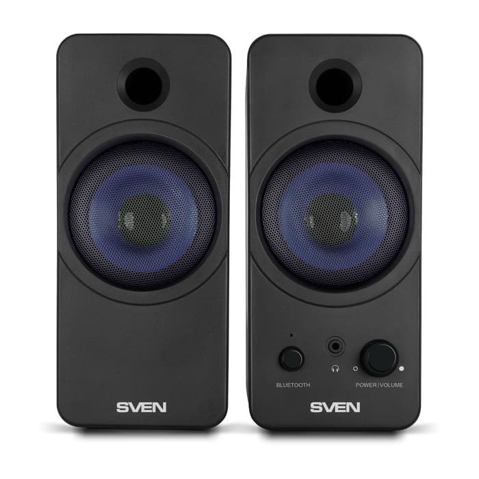 Колонки Sven 431, формат акустики 2.0, 6 Вт, Bluetooth, USB, чёрные
