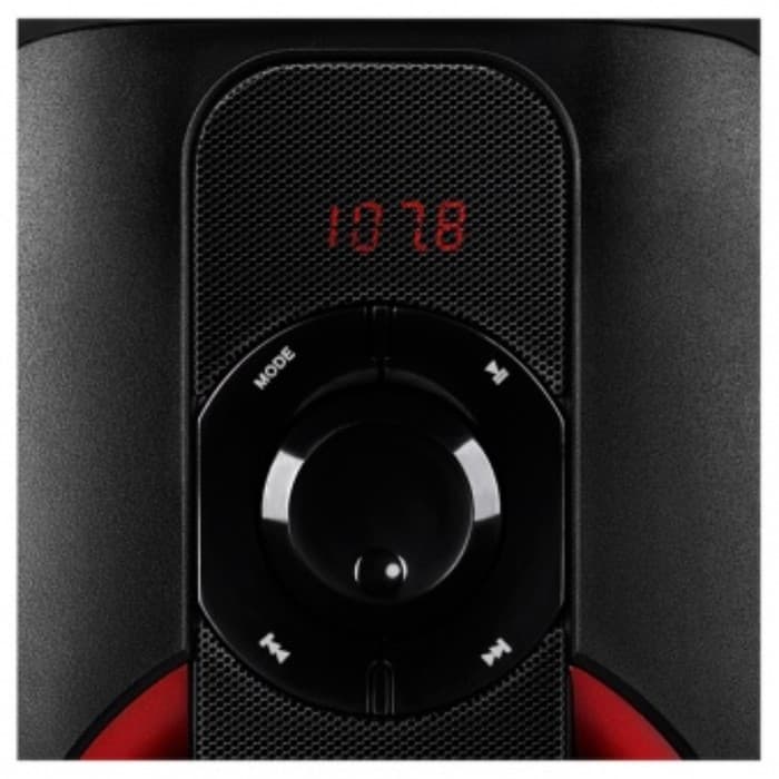 Колонки Sven MS-304, формат акустики 2.1, 40 Вт, BT, чёрный/красный