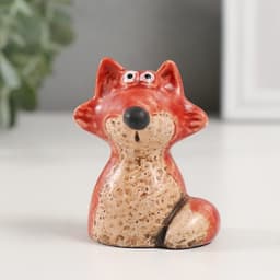 Фигурка керамика «Рыжая лисичка», 5.1×5.4×6.8 см