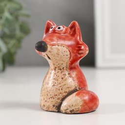 Фигурка керамика «Рыжая лисичка», 5.1×5.4×6.8 см