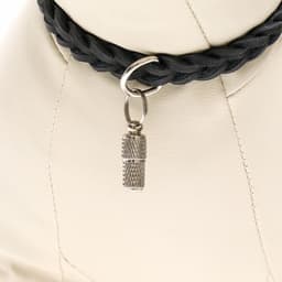 Адресник - капсула под записку, 0.8×2.1 см, рельефный, металл