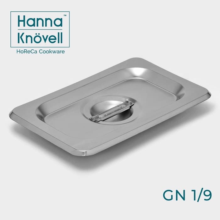 Крышка к гастроёмкости GN 1/9 Hanna Knövell, 17.6×11.4 см, толщина 0.6 мм, нержавеющая сталь
