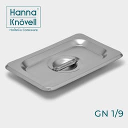 Крышка к гастроёмкости GN 1/9 Hanna Knövell, 17.6×11.4 см, толщина 0.6 мм, нержавеющая сталь