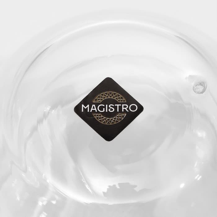Кружка с двойными стенками Magistro «Дуо», 200 мл, 12×8.5×7.5, стекло, прозрачная