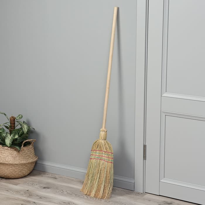 Метла 5-ти прошивная «Сорго», 500 г, 140 см, нить