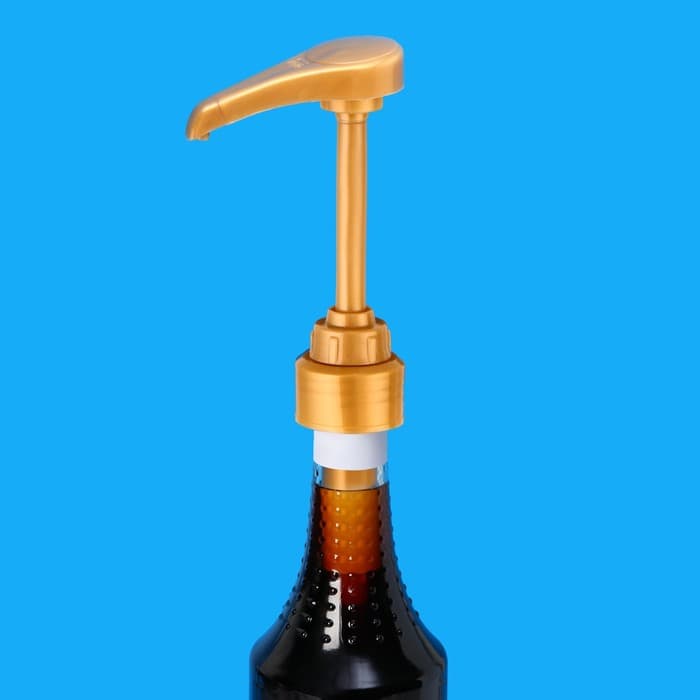Помпа - дозатор для сиропа, золотая, 8 мл