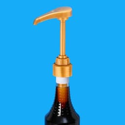 Помпа - дозатор для сиропа, золотая, 8 мл