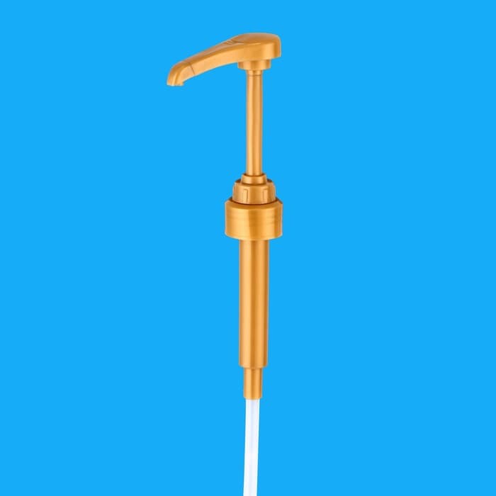 Помпа - дозатор для сиропа, золотая, 8 мл