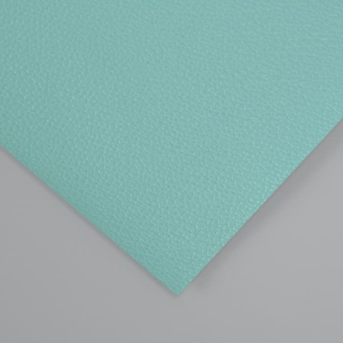 Лист для творчества искусственная кожа «Рисунок Личи», мятный лист 33×20 см, толщина 0.7 мм