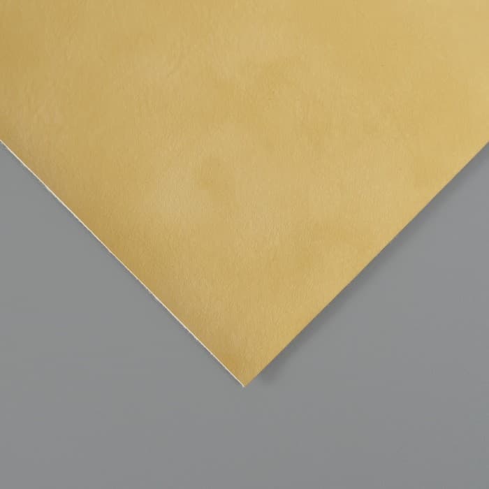 Лист для творчества искусственная кожа «Масло. Матовый», жёлтый лист 33×20 см, толщина 0.74 мм