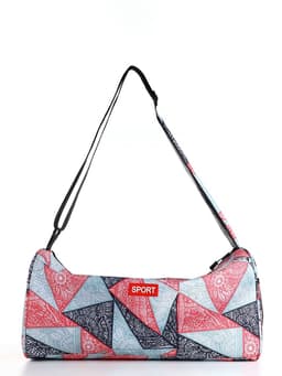 Сумка спортивная на молнии TEXTURA, боковой карман-сетка, регулируемый ремень, средний размер, красная