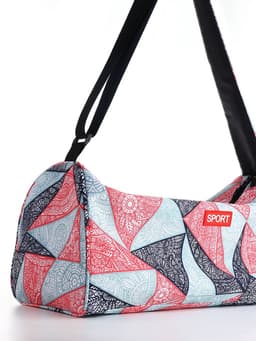 Сумка спортивная на молнии TEXTURA, боковой карман-сетка, регулируемый ремень, средний размер, красная