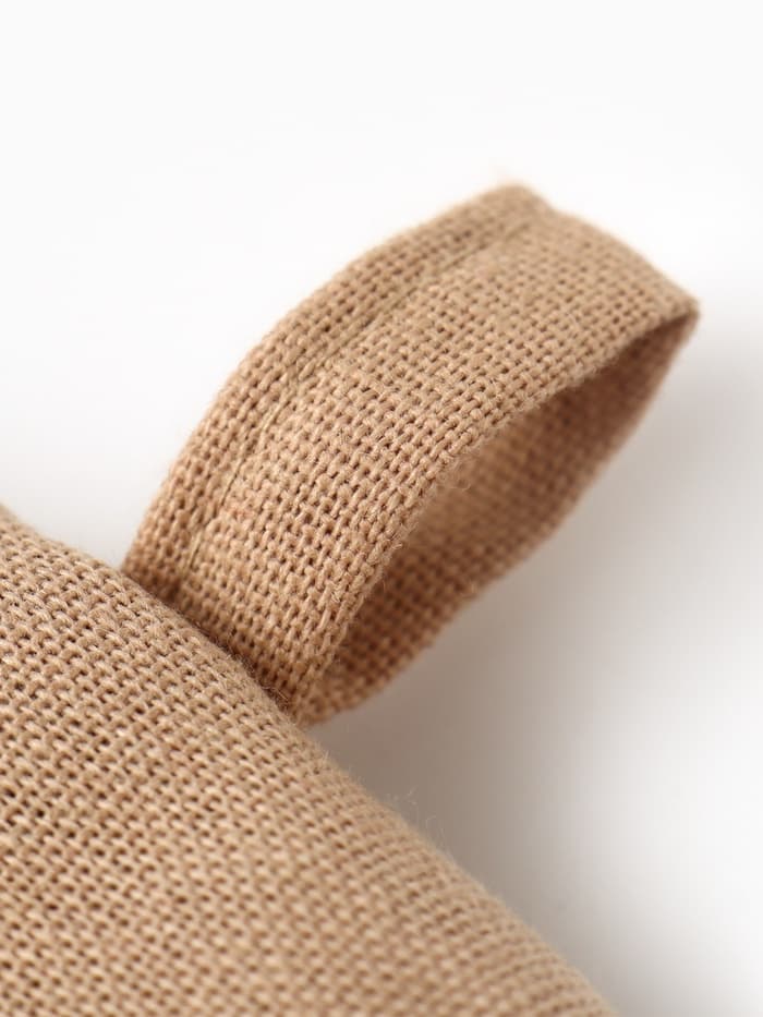 Грелка на чайник Этель ECO, бежевая, 28×28 см, 70% хлопок, 30% лён, 190 г/м²