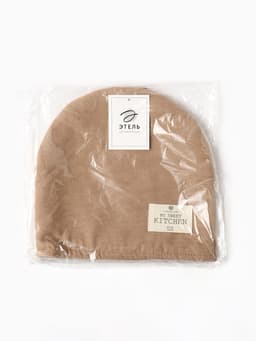 Грелка на чайник Этель ECO, бежевая, 28×28 см, 70% хлопок, 30% лён, 190 г/м²