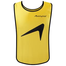 Манишка футбольная ONLYTOP, р. 50-56, на резинке, жёлтая