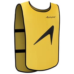 Манишка футбольная ONLYTOP, р. 50-56, на резинке, жёлтая