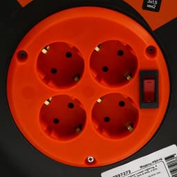 Удлинитель на катушке Luazon Lighting ЕСО, 4 розетки, 20 м, 16 А, ПВС 3×1.5 мм2, с з/к, IP 20, термовыключатель