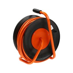 Удлинитель на катушке Luazon Lighting ЕСО, 4 розетки, 50 м, 16 А, ПВС 3×1.5 мм2, с з/к, IP 20, термовыключатель