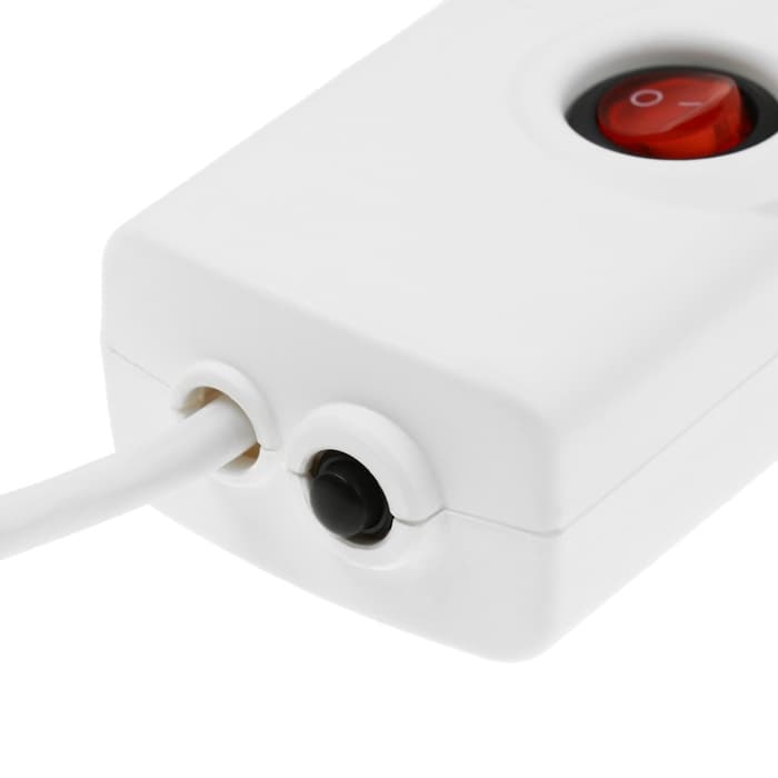 Сетевой фильтр Luazon Lighting, 5 розеток, 5 м, 3500 Вт, 3×1 мм2, 16 A, 220 В, c предохранителем, белый