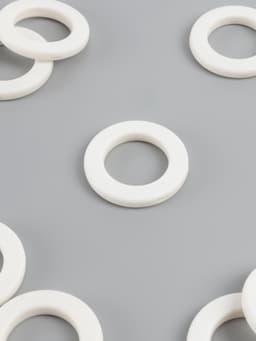 Люверсы для штор, d=3.5/5.5 см, 10 шт., матовые, белые