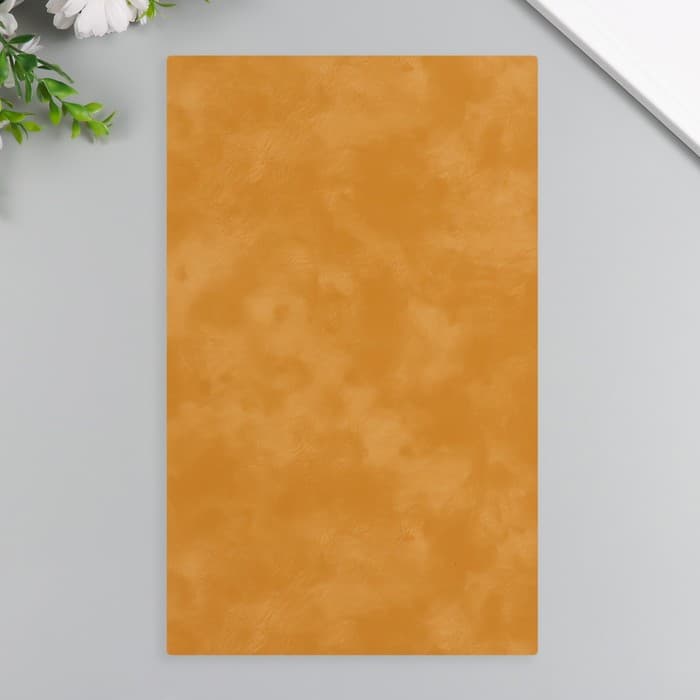 Лист для творчества искусственная кожа «Масло. Матовый», горчица лист 33×20 см, толщина 0.74 мм